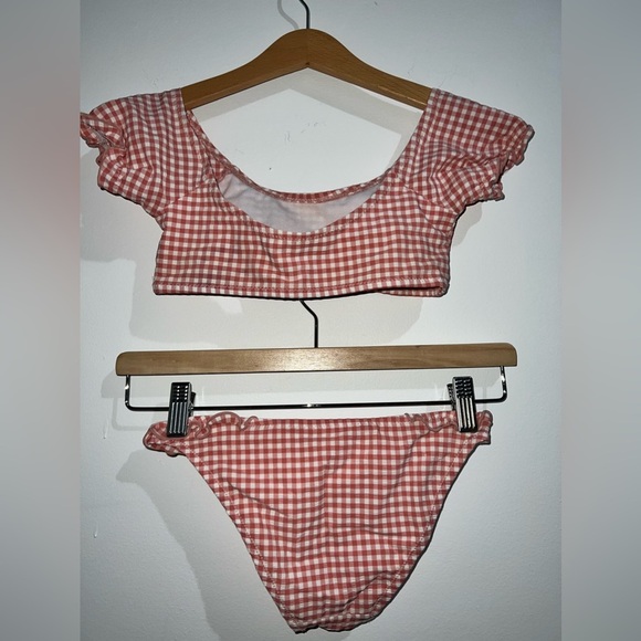 Zara checkered swimsuit set of two Size 8-9 Cm 130 - Picture 4 of 5